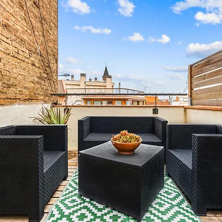 Monthly Base For 4 2br Private Roof Terrace * Barcelona